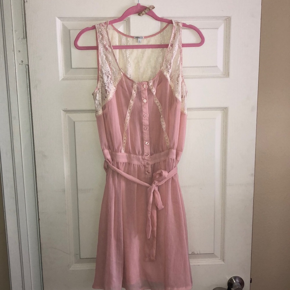 Charlotte Russe Pink Lace Dress